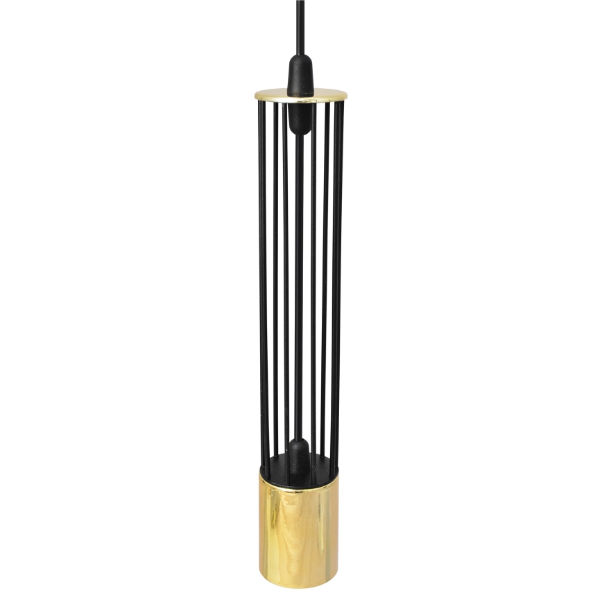 LED Suspension filaire BARS 3xGU10/4,8W/230V noire/dorée