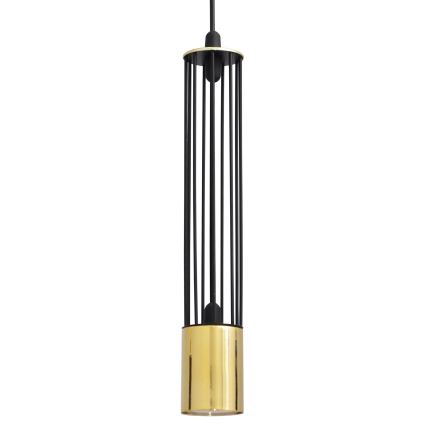 LED Suspension filaire BARS 3xGU10/4,8W/230V noire/dorée