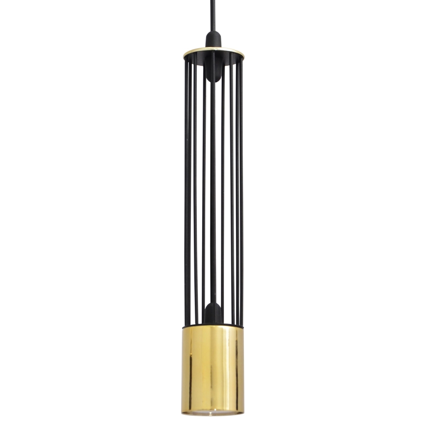 LED Suspension filaire BARS 3xGU10/4,8W/230V noire/dorée
