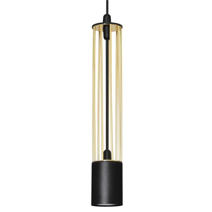 LED Suspension filaire BARS 3xGU10/4,8W/230V noire/dorée