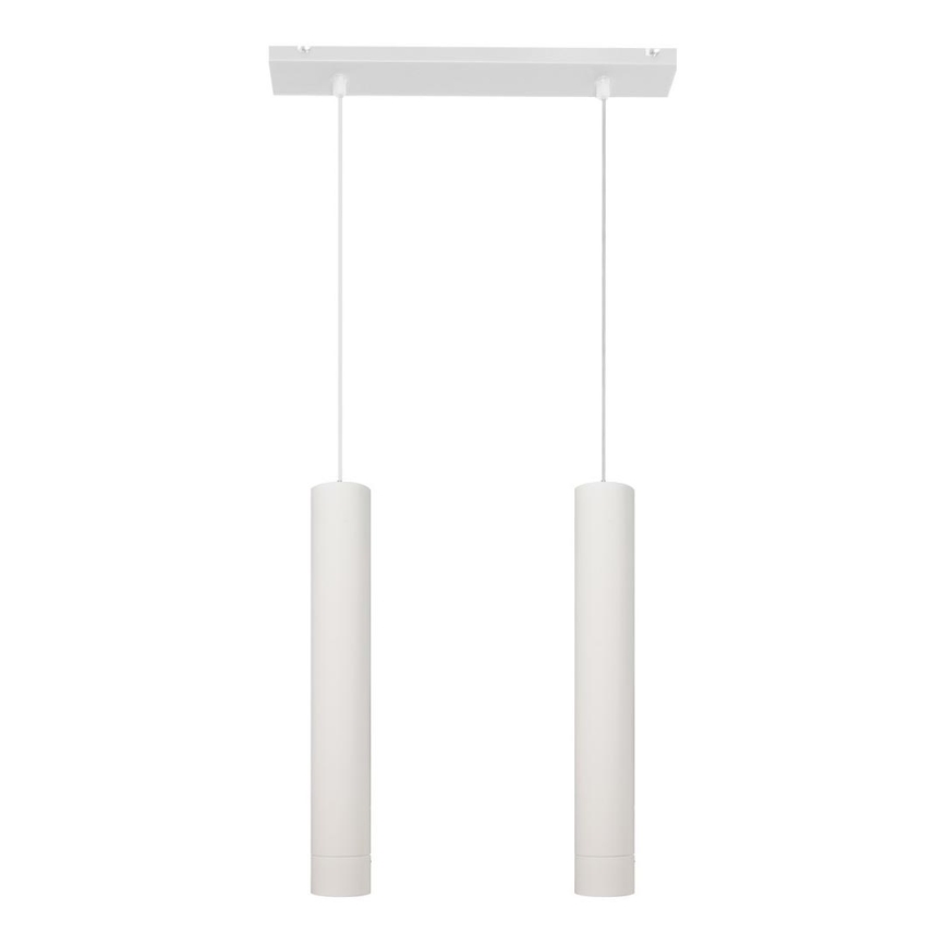 LED Suspension filaire TUBA 2xGU10/4,8W/230V blanc