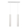 LED Suspension filaire TUBA 2xGU10/4,8W/230V blanc