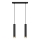 LED Suspension filaire TUBA 2xGU10/4,8W/230V noir/doré