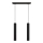 LED Suspension filaire TUBA 2xGU10/4,8W/230V noir