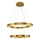 LED Suspension JESI LED/140W/230V 3000K 100 cm bronze