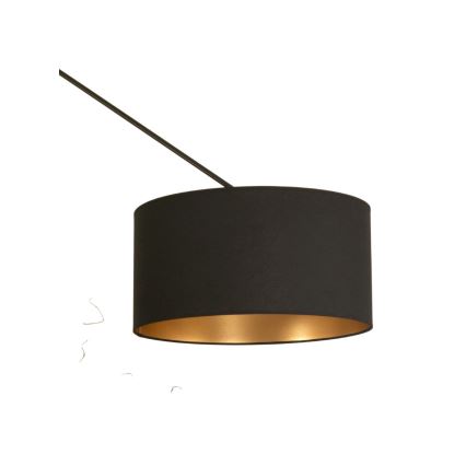 LED suspension réglable sur tige GORTA 1xE27/60W/230V noir/doré