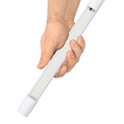 LED à intensité variable extérieur tube avec détecteur et panneau solaire JIMMY 40W/5000 mAh 3,7V 6000K IP65 + télécommande