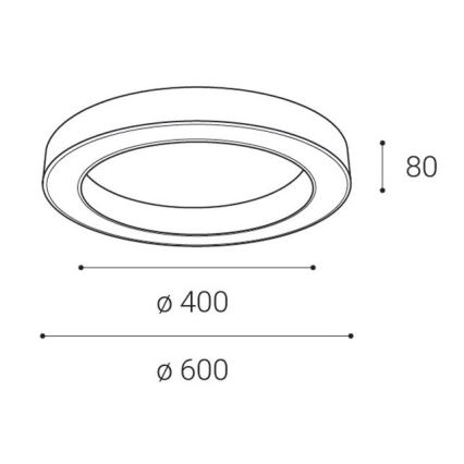 LED2 - Plafonnier à intensité variable SATURN LED/50W/230V 3000K/4000K noir