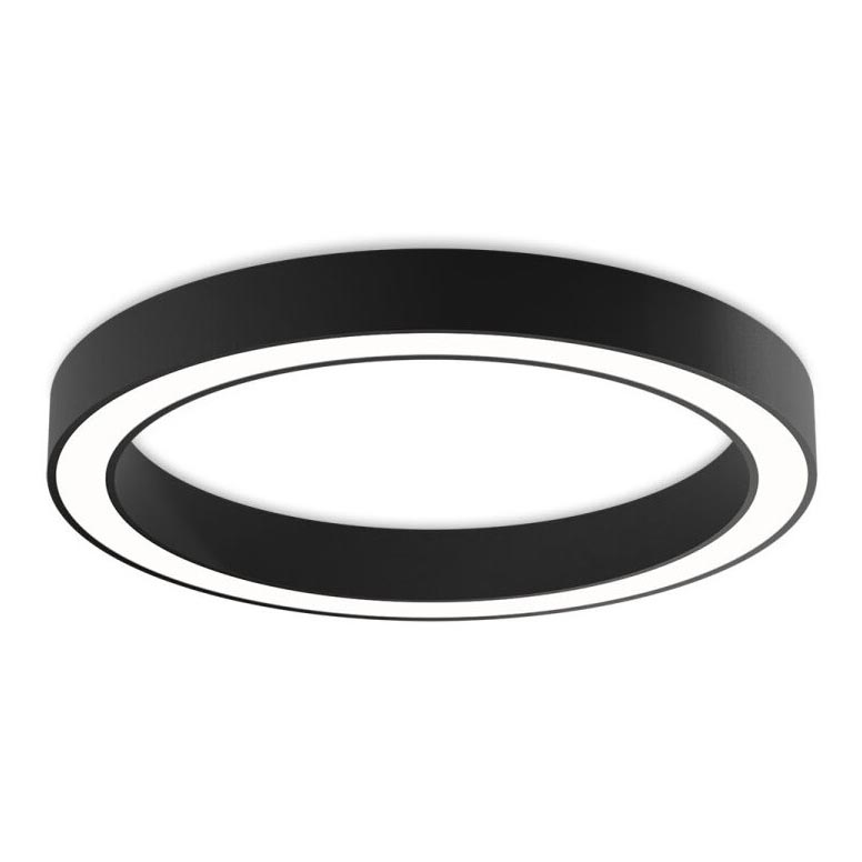 LED2 - Plafonnier à intensité variable SATURN LED/60W/230V 3000K/4000K noir