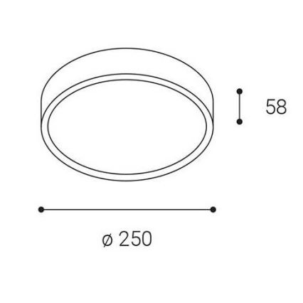 LED2 - Plafonnier d'extérieur LED MIRA LED/18W/230V IP65 noir