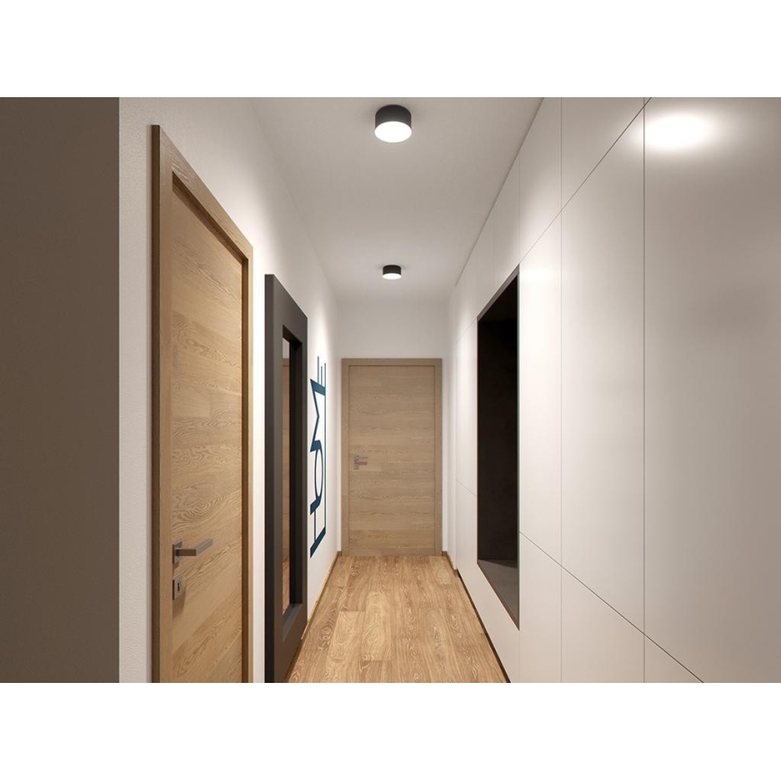 LED2 - Plafonnier LED BUTTON LED/17W/230V anthracite