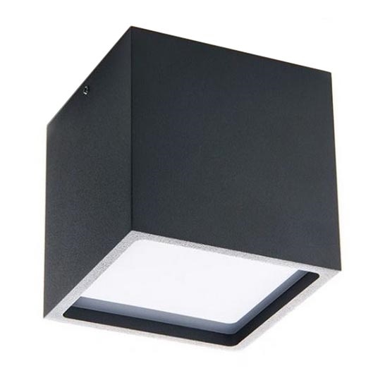 LED2 - Plafonnier LED extérieur CUBE LED/12W/230V anthracite IP54