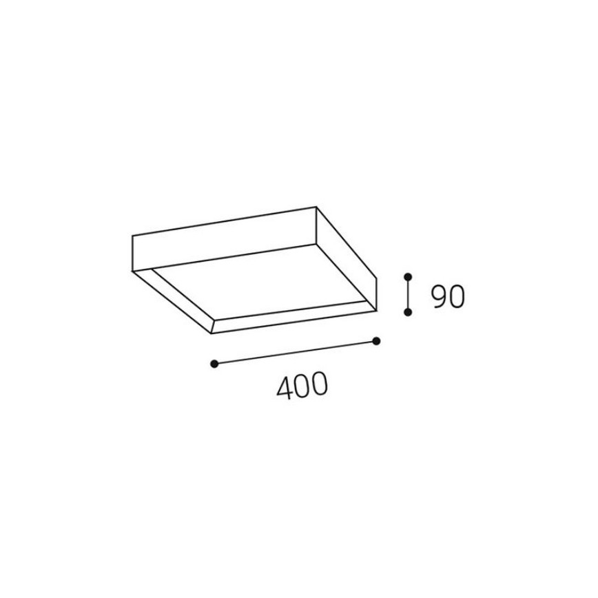 LED2 - Plafonnier LED MILO LED/30W/230V blanc 3000/4000K