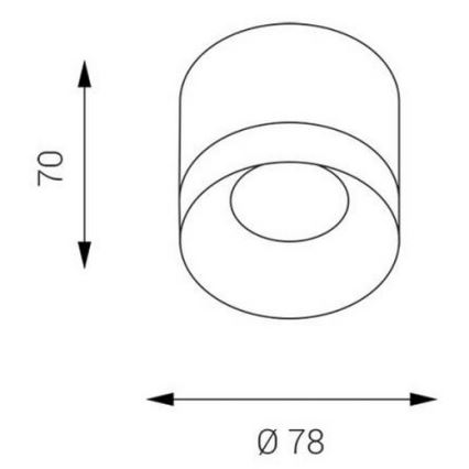 LED2 - Plafonnier LED TINY LED/8W/230V blanc