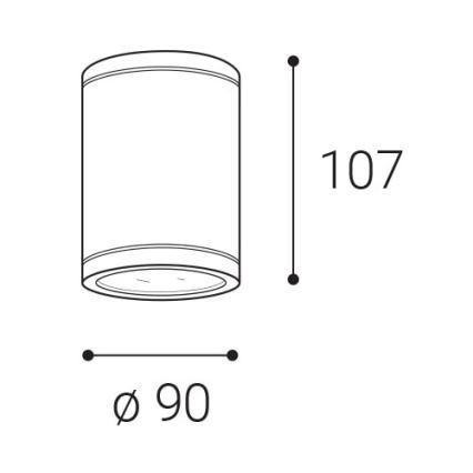 LED2-Spot extérieur TUBO LED/10W/230V IP65 3000K/4000K/5700K noir