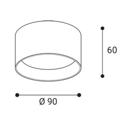 LED2 - Spot LED ZETA ON LED/8W/230V 3000/3500/4000K Ø 9 cm noir