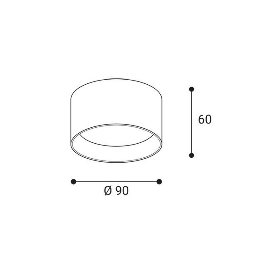 LED2 - Spot LED ZETA ON LED/8W/230V 3000/3500/4000K Ø 9 cm noir