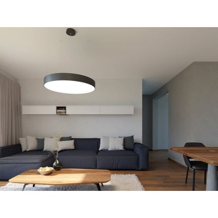 LED2 - Suspension filaire à intensité variable MONO LED/153W/230V 3000K/4000K noir