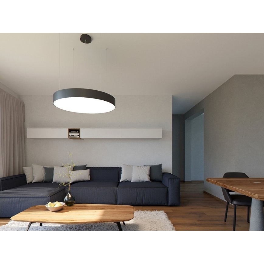 LED2 - Suspension filaire à intensité variable MONO LED/153W/230V 3000K/4000K noir