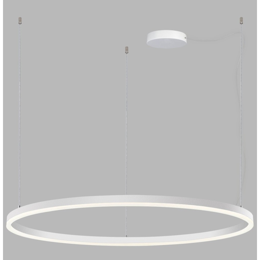 LED2 - Suspension filaire à intensité variable SATURN LED/80W/230V d. 100 cm blanc