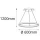 LED2 - Suspension filaire CIRCLE LED/42W/230V
