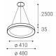 LED2 - Suspension filaire LED BELLA SLIM LED/38W/230V 3000/4000K blanche