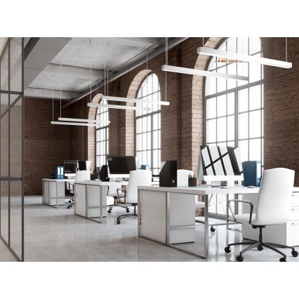 LED2 - Suspension LED sur câble LINO LED/24W/230V 3000K/3500K/4000K 90 cm noire