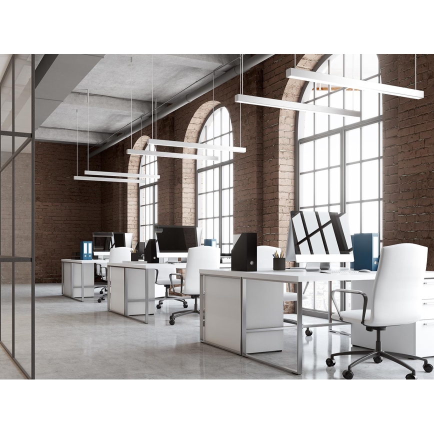 LED2 - Suspension LED sur câble LINO LED/24W/230V 3000K/3500K/4000K 90 cm noire