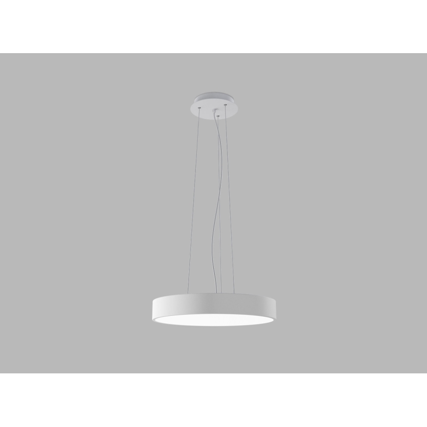 LED2 - Suspension LED sur câble MONO SLIM LED/30W/230V 3000K/4000K Ø 40 cm blanche