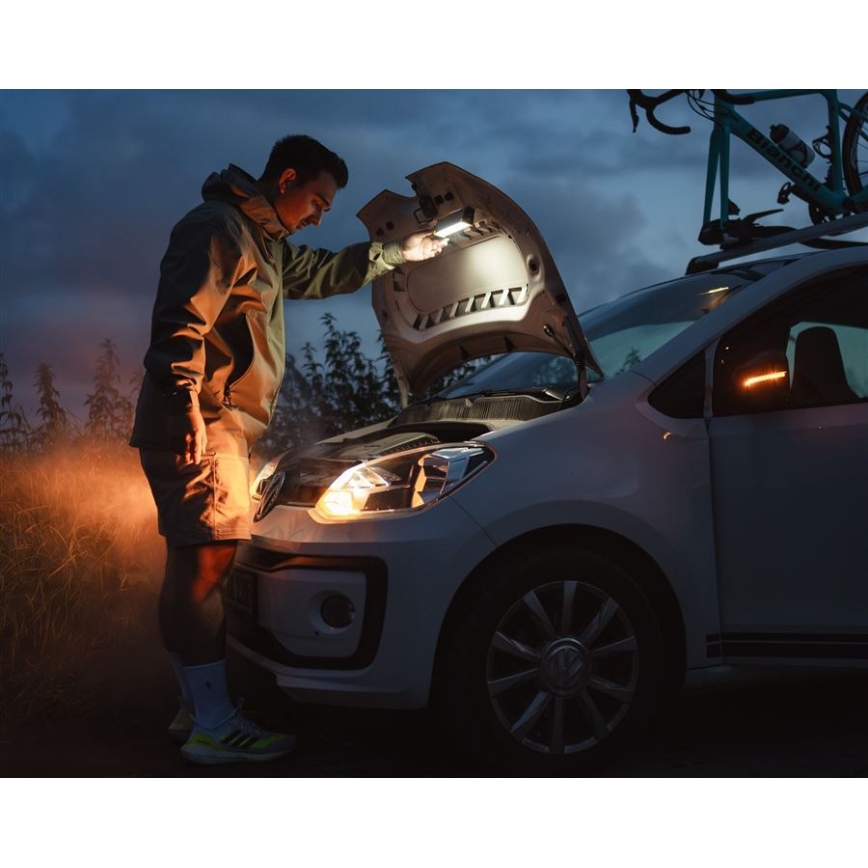 Ledlenser AF2R - Lampe de travail LED rechargeable à intensité réglable, IP54, 1000 lm, 50 h d'autonomie, 4810 mAh