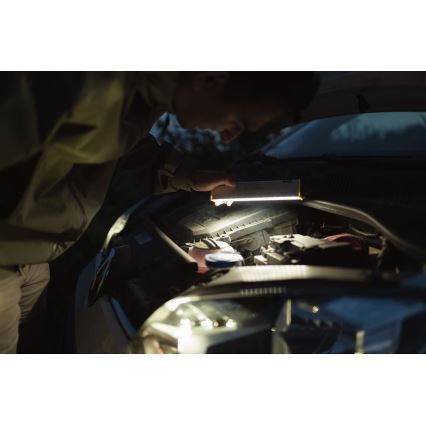 Ledlenser AF2R - Lampe de travail LED rechargeable à intensité réglable, IP54, 1000 lm, 50 h d'autonomie, 4810 mAh