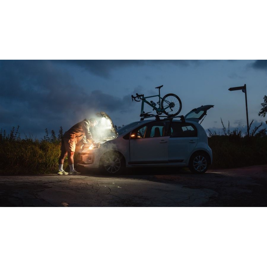 Ledlenser AF2R - Lampe de travail LED rechargeable à intensité réglable, IP54, 1000 lm, 50 h d'autonomie, 4810 mAh