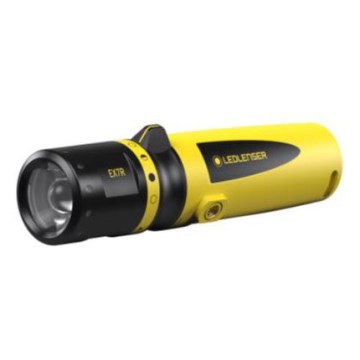 Ledlenser EX7R - lampe de poche LED rechargeable à intensité réglable, 3250 mAh, IP68, 220 lm, 45 h, jaune