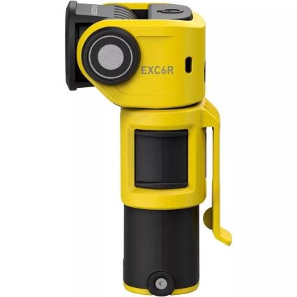 Ledlenser EXC6R - Lampe LED rechargeable dimmable avec station de charge LED/1900 mAh IP68 300 lm 10 h jaune