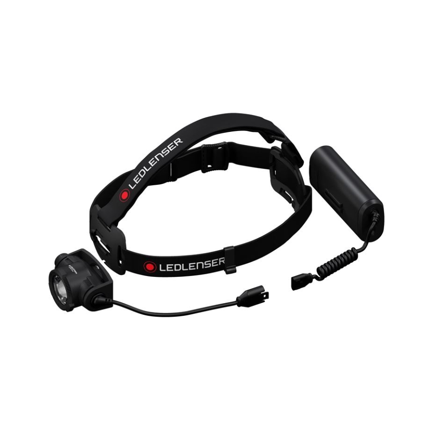 Ledlenser H15R CORE - Lampe frontale LED rechargeable à intensité variable, batterie 4800 mAh, IP67, 2500 lm, autonomie 80 h, noire