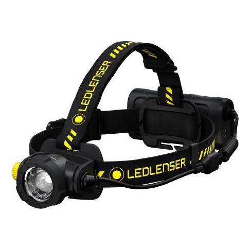 Ledlenser H15R WORK - lampe frontale LED rechargeable à intensité variable, 4800 mAh, IP67, 2500 lm, 70 h, noire