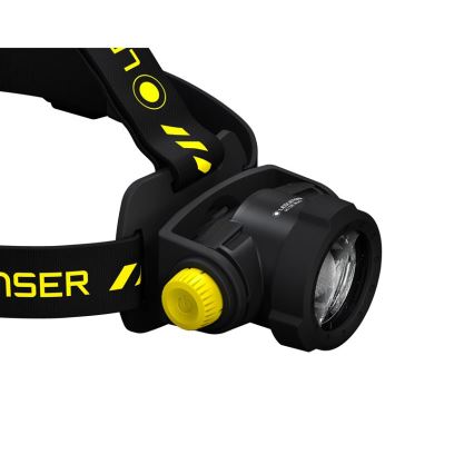 Ledlenser H15R WORK - lampe frontale LED rechargeable à intensité variable, 4800 mAh, IP67, 2500 lm, 70 h, noire
