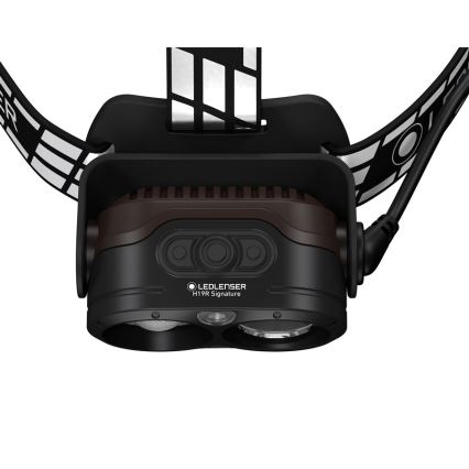 Ledlenser H19R SIGNATURE - Lampe frontale rechargeable LED à intensité variable / 4800 mAh IP68 4000 lm 20 h noire
