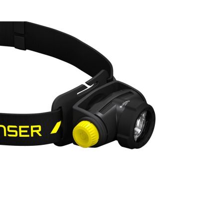 Ledlenser H5R WORK - Lampe frontale rechargeable LED à intensité réglable, 1800 mAh, IP67, 500 lm, 45 h, noire