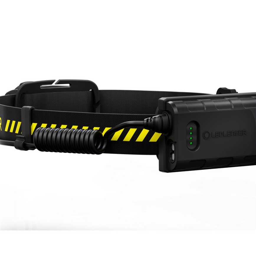 Ledlenser H5R WORK - Lampe frontale rechargeable LED à intensité réglable, 1800 mAh, IP67, 500 lm, 45 h, noire