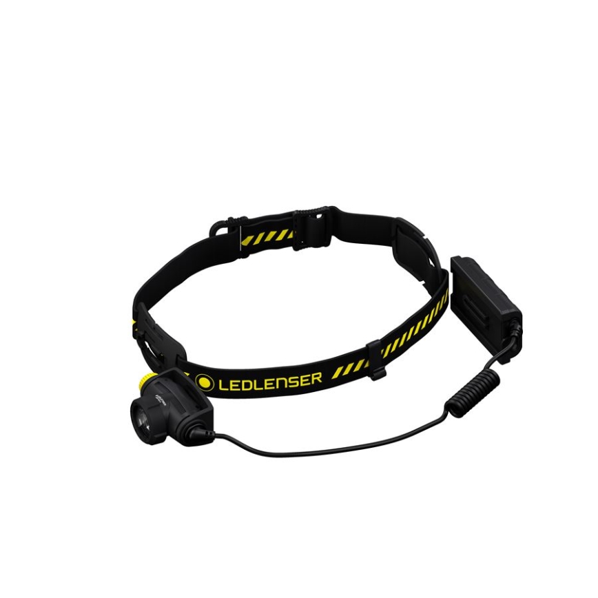 Ledlenser H5R WORK - Lampe frontale rechargeable LED à intensité réglable, 1800 mAh, IP67, 500 lm, 45 h, noire