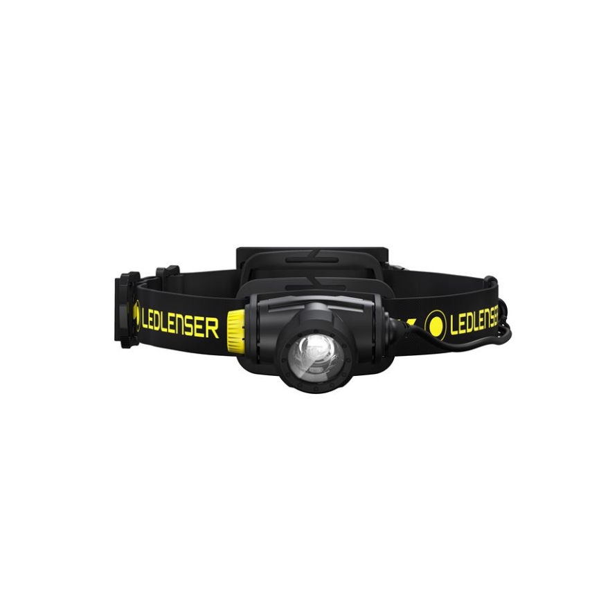 Ledlenser H5R WORK - Lampe frontale rechargeable LED à intensité réglable, 1800 mAh, IP67, 500 lm, 45 h, noire