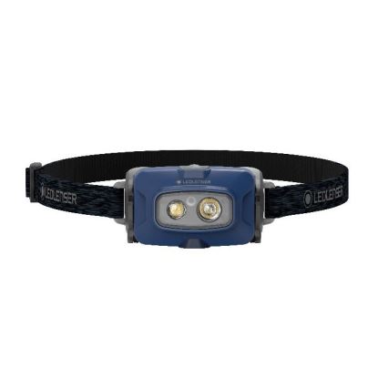 Ledlenser HF4R Core - Lampe frontale LED rechargeable à intensité variable/1000 mAh IP68 500 lm 35 h bleue