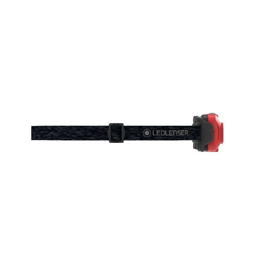 Ledlenser HF4R Core - Lampe frontale rechargeable à LED à intensité réglable, batterie 1000 mAh, IP68, 500 lm, autonomie jusqu'à 35 h, rouge