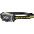 Ledlenser HF4R Work - Lampe frontale LED rechargeable à intensité réglable, batterie 1000 mAh, indice de protection IP68, 500 lm, 35 h d'autonomie, noire