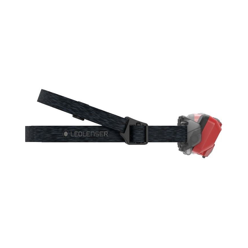 Ledlenser HF6R Core - lampe frontale rechargeable à LED, à intensité réglable, batterie 2000 mAh, indice de protection IP68, 800 lm, jusqu'à 60 h d'autonomie, rouge