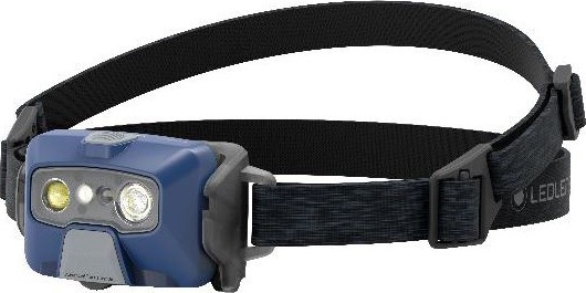 Ledlenser HF6R Core - lampe frontale rechargeable à LED, dimmable, batterie 2000 mAh, IP68, 800 lm, jusqu'à 60 h d'autonomie, bleu