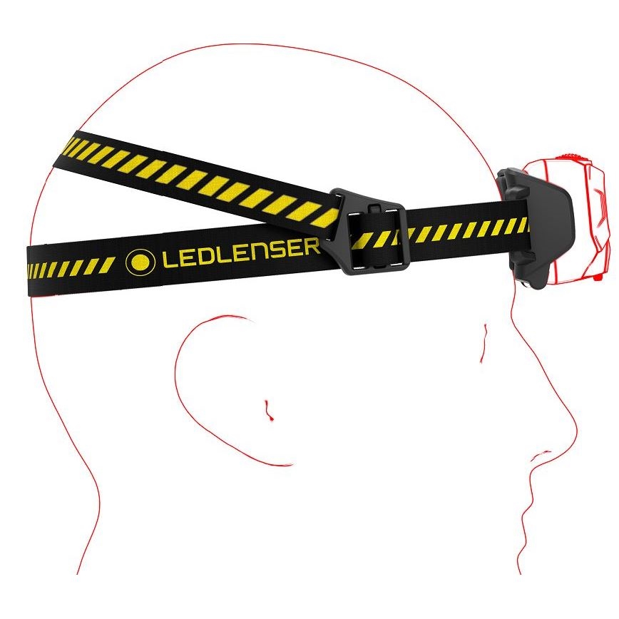 Ledlenser HF6R Work - lampe frontale LED rechargeable à intensité variable/2000 mAh IP68 800 lm 60 h noire