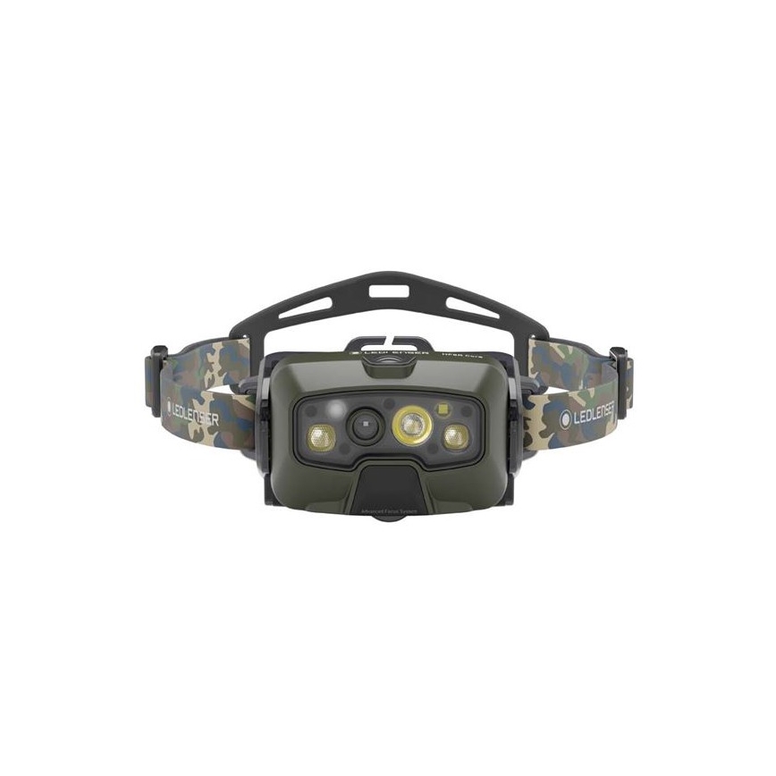 Ledlenser HF8R Core RGB - lampe frontale LED rechargeable à intensité variable, 3700 mAh, IP68, 1600 lm, 90 h, vert