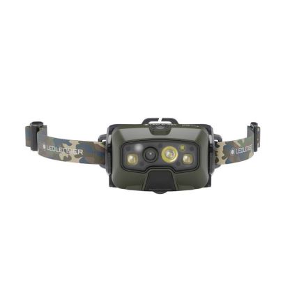 Ledlenser HF8R Core RGB - lampe frontale LED rechargeable à intensité variable, 3700 mAh, IP68, 1600 lm, 90 h, vert